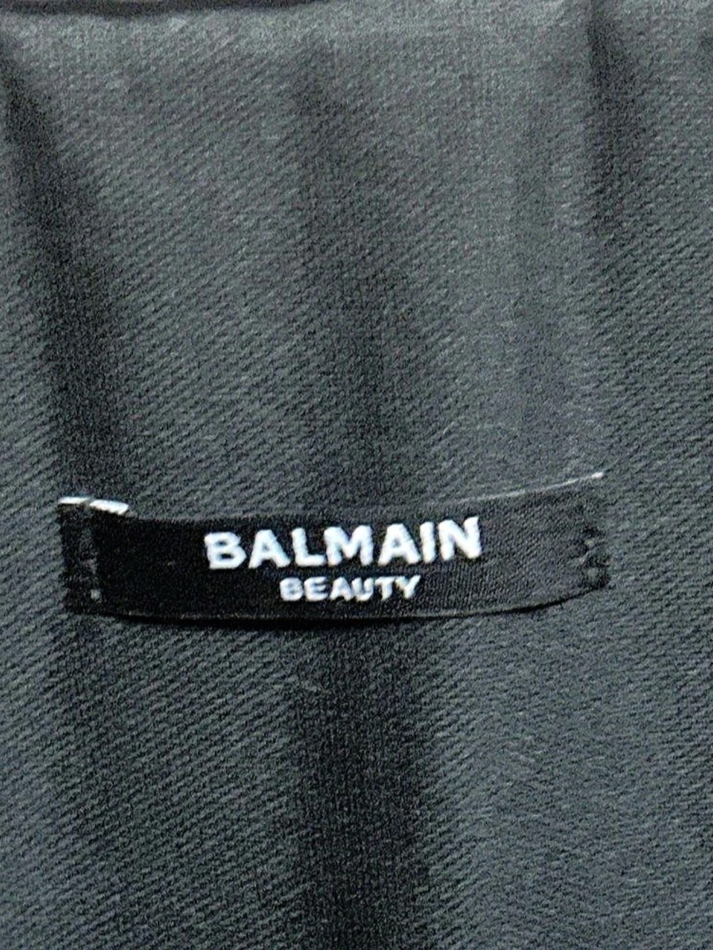 Balmain Beauty Black Velvet Quilted Tote Bag Rare GWP - Picture 2 of 6